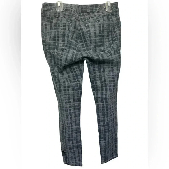 Cabi Jeans Womens Blue Grid Print Curvy Skinny Mid Rise Skinny Leg - Picture 3 of 8